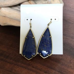 KENDRA SCOTT LAPIS EARRINGS